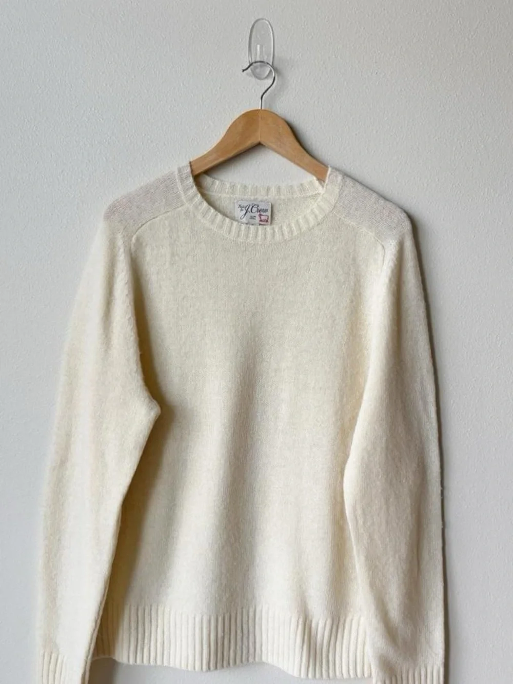 J.Crew Soft-washed 100% Wool Saddle-Sleeve Sweater
